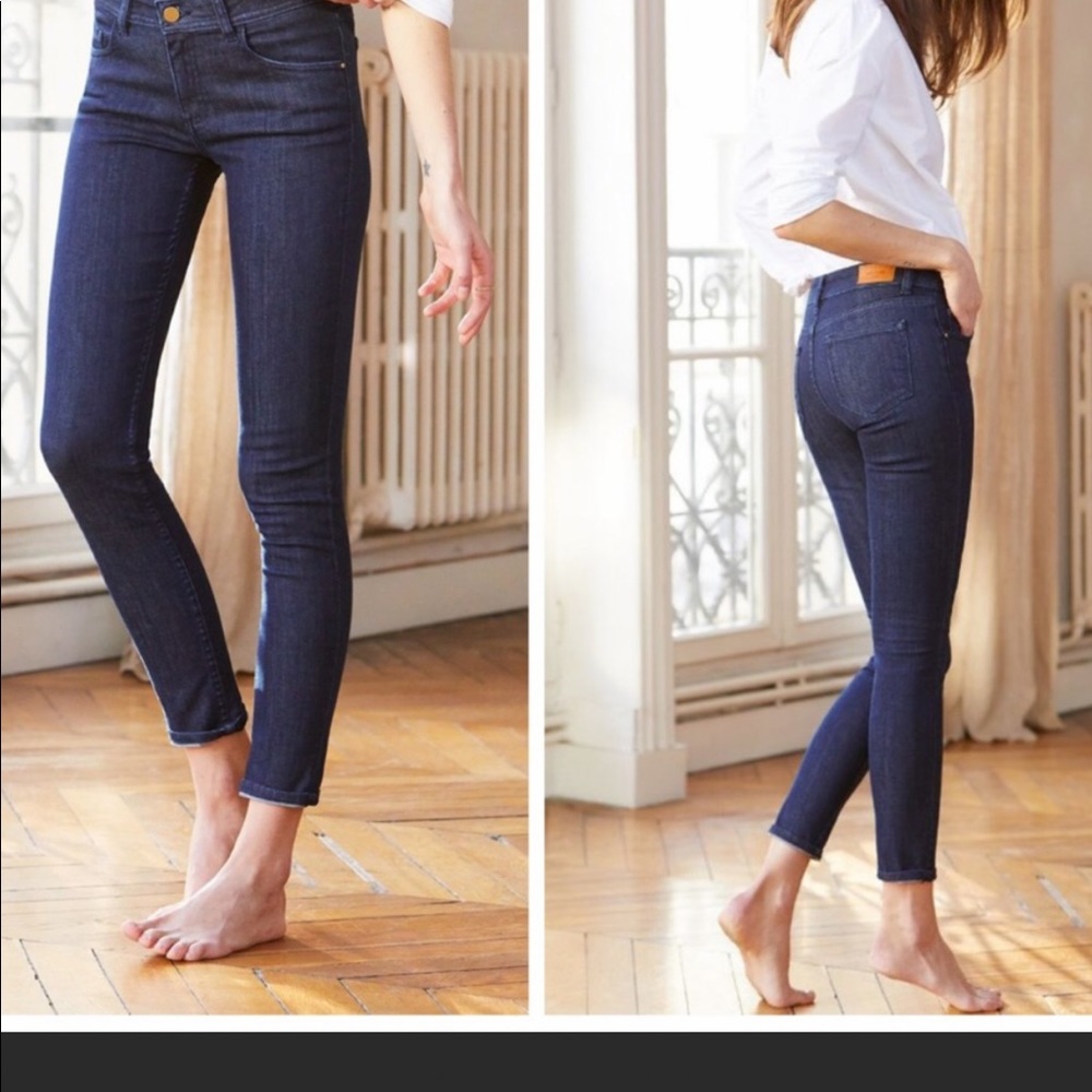 COPY - Sezane Denim The Perfect Slim 7/8 Jeans Indigo 30